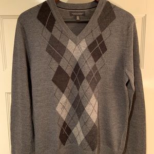 Banana Republic Merino Wool Argyle Sweater (S)